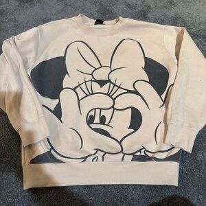 Disney Beige Minnie Mouse Sweatshirt